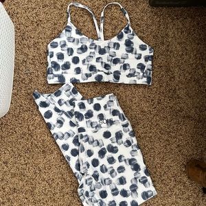 Soul Cycle Leggings and Bra Set